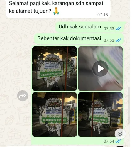 Pengiriman Papan Bunga Selamat Kedaung