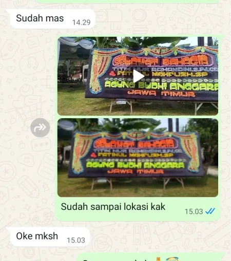Pengiriman Papan Bunga Kedaung